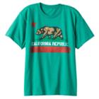 Boys 8-20 California Republic Tee, Boy's, Size: Xl, Med Green