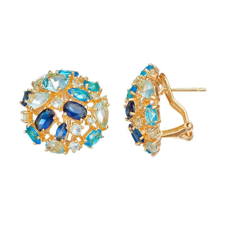 Sophie Miller Simulated Gemstone Stud Earrings, Women's, Blue