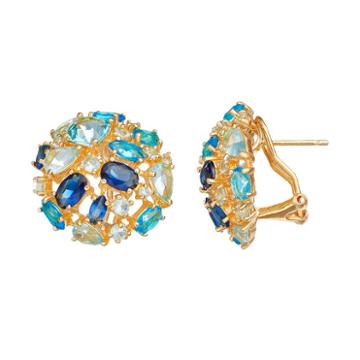Sophie Miller Simulated Gemstone Stud Earrings, Women's, Blue