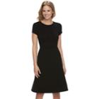 Women's Apt. 9&reg; Tummy Control A-line Skirt, Size: Large, Black