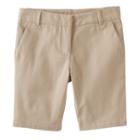 Girls 4-16 Chaps Skinny Bermuda Shorts, Girl's, Size: 5, Med Beige