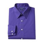 Men's Croft & Barrow&reg; Regular-fit Easy-care Point-collar Dress Shirt, Size: 18.5 36/37, Purple