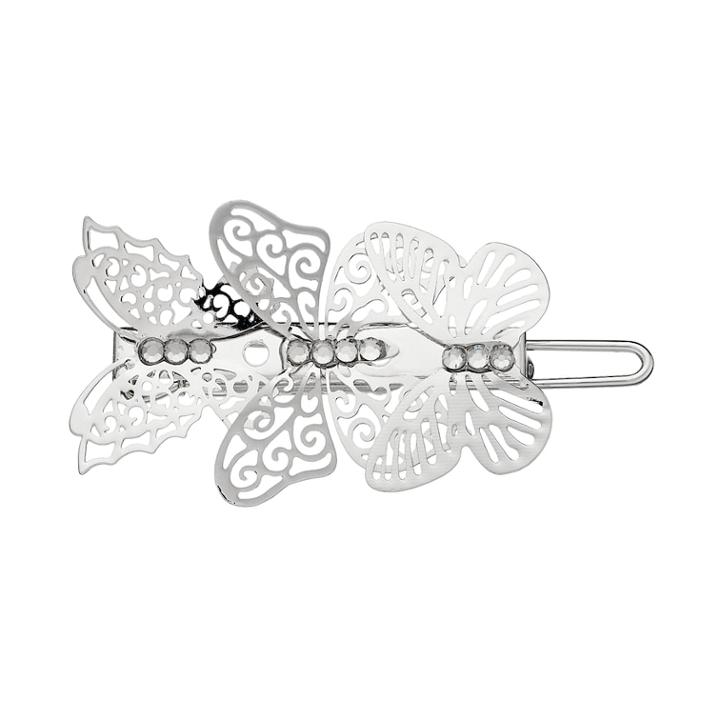 Lc Lauren Conrad Filigree Butterfly Barrette Hair Clip, Women's, Silver
