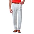 Men's Haggar&reg; Cool 18&reg; Classic-fit Pleated No-iron Expandable Waist Pants, Size: 32x29, Lt Beige