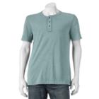 Men's Sonoma Goods For Life&trade; Classic-fit Garment-dyed Slubbed Henley, Size: Xxl, Blue (navy)