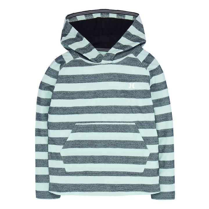 Boys 4-7 Hurley Striped Herringbone Pullover, Size: 4, Lt Green