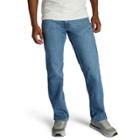 Men's Lee Regular-fit Stretch Straight-leg Jeans, Size: 36x29, Light Blue