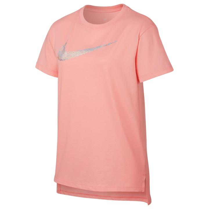 Girls 7-16 Nike Squiggle Swoosh Logo Graphic Tee, Size: Xl, Pink