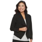 Juniors' Candie's&reg; Draped Open-front Jacket, Girl's, Size: Xl, Black