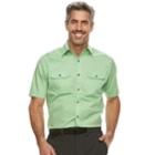 Men's Croft & Barrow&reg; Classic-fit Quick-dry Outdoor Button-down Shirt, Size: Xl, Med Green