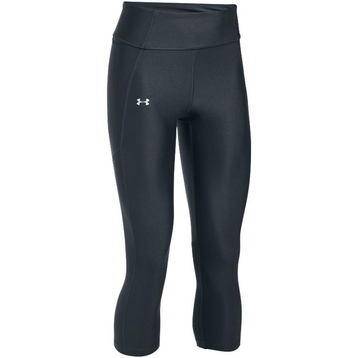 Women's Under Armour Speed Stride Heatgear Capris, Size: Medium, Grey (charcoal)