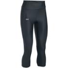 Women's Under Armour Speed Stride Heatgear Capris, Size: Medium, Grey (charcoal)