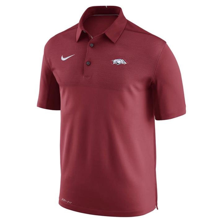 Men's Nike Arkansas Razorbacks Dri-fit Elite Polo, Size: Xl, Dark Red