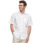 Men's Havanera Solid Button-down Shirt, Size: Xxl, White