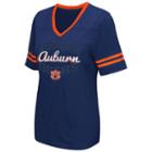 Women's Campus Heritage Auburn Tigers Fair Catch Football Tee, Size: Medium, Blue (navy)