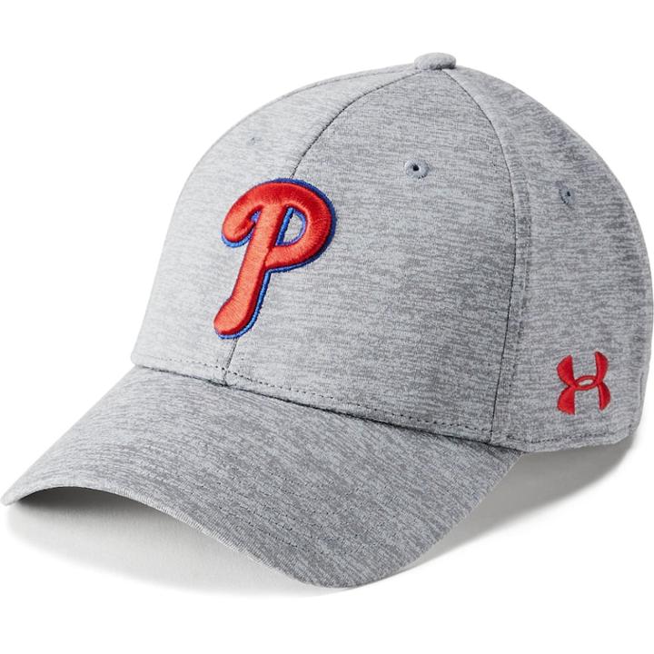 Men's Under Armour Philadelphia Phillies Closer Adjustable Snapback Cap, Grey