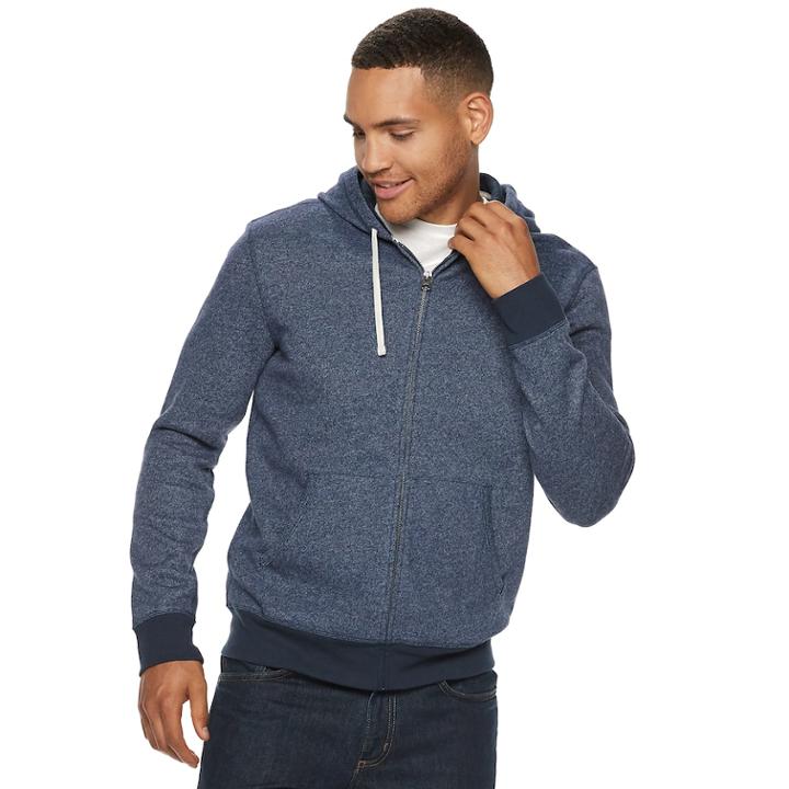 Men's Sonoma Goods For Life&trade; Supersoft Modern-fit Fleece-lined Jacket, Size: Xxl, Dark Blue