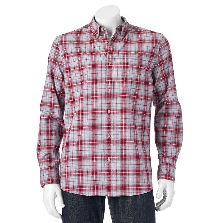 Men's Sonoma Goods For Life&trade; Jaspe Modern-fit Button-down Shirt, Size: Xl, Med Grey