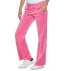 Women's Juicy Couture Bootcut Velour Pants, Size: Xl, Med Pink