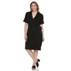 Plus Size Apt. 9&reg; Grommet Faux-wrap Dress, Women's, Size: 3xl, Black