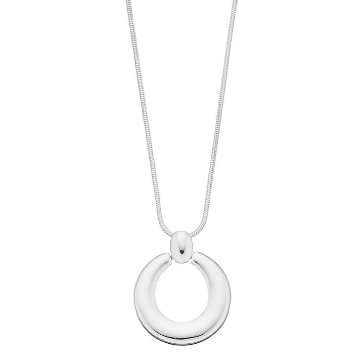 Doorknocker Pendant Necklace, Women's, Silver
