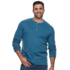 Big & Tall Croft & Barrow&reg; Classic-fit Stretch Henley, Men's, Size: Xxl Tall, Turquoise/blue (turq/aqua)