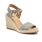 Sonoma Goods For Life&trade; Anet Women's Espadrille Wedge Sandals, Size: Medium (7), Light Grey