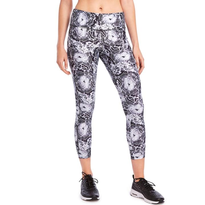 Women's Jockey Sport Mineral Bouquet Mid-rise Ankle Leggings, Size: Xl, Oxford