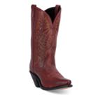 Laredo Madison Women's Burnished Cowboy Boots, Size: 7.5 Wide, Red