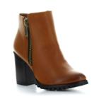 Seven7 Hannah Women's High Heel Ankle Boots, Size: 8.5, Lt Brown