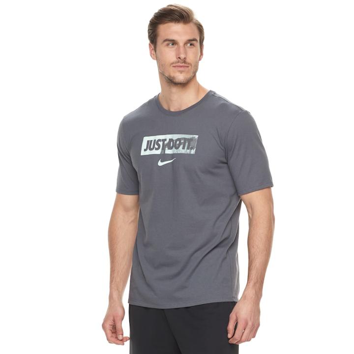 Big & Tall Nike Dry Just Do It Basketball Tee, Men's, Size: 4xlt, Dark Grey