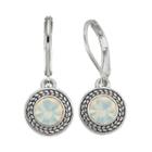 Napier Round Nickel Free Drop Earrings, Women's, White