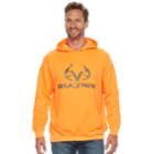 Men's Realtree Fleece Pullover Logo Hoodie, Size: Small, Brt Orange