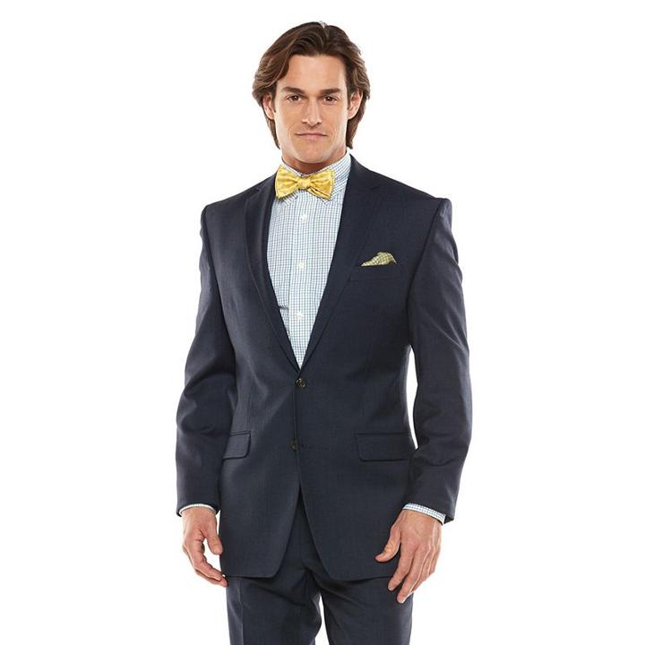 Men's Chaps Performance Slim-fit Suit Jacket, Size: 42 Long, Blue (navy)