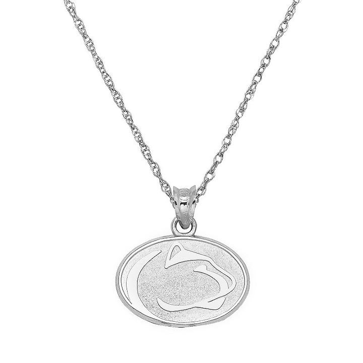 Penn State Nittany Lions Sterling Silver Logo Pendant, Women's, Size: 18, Multicolor