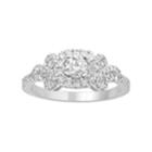Simply Vera Vera Wang 14k White Gold 3/4 Carat T.w. Diamond Bow Ring, Women's, Size: 7