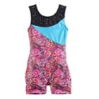Girls 4-14 Jaques Moret Amazing Dots Biketard, Size: Small, Brown Over