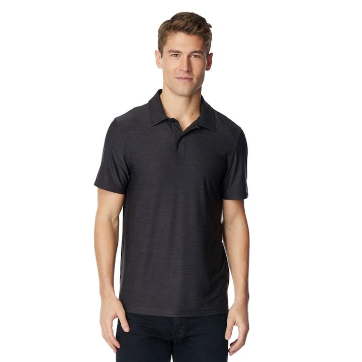 Men's Coolkeep Hyperstretch Regular-fit Stretch Polo, Size: Large, Grey (charcoal)