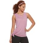 Women's Tek Gear&reg; Strappy Side Tie Tank, Size: Xl, Lt Purple