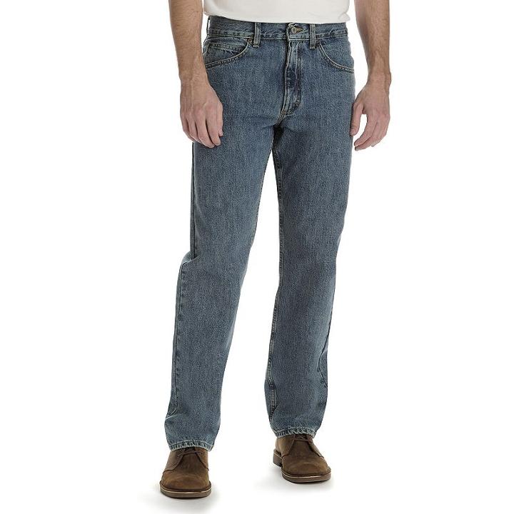 Men's Lee Regular Fit Straight Leg Jeans, Size: 38x34, Med Blue