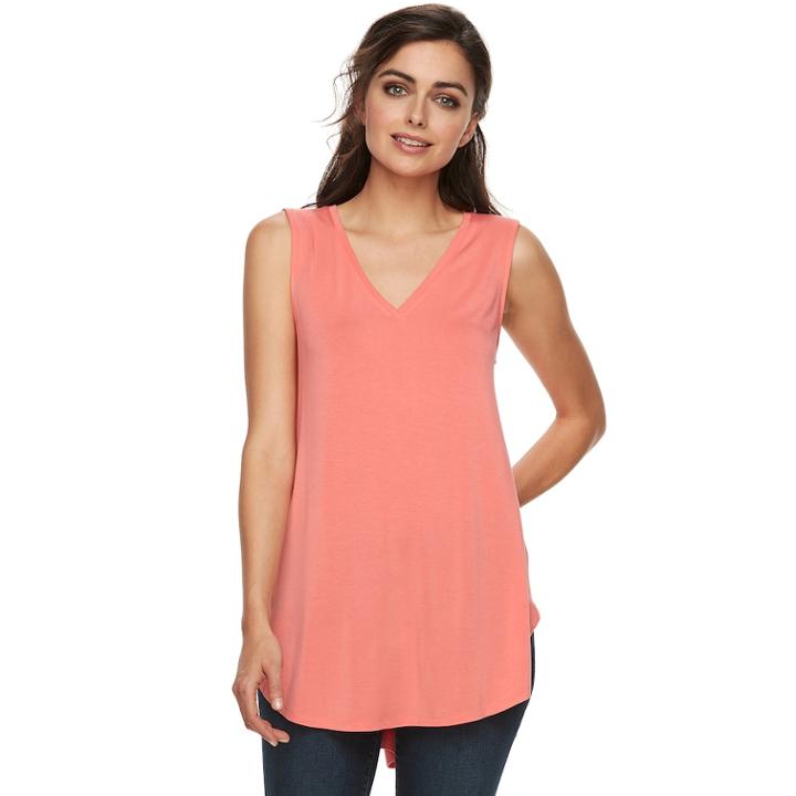 Women's Apt. 9&reg; Tunic Tank, Size: Medium, Med Pink