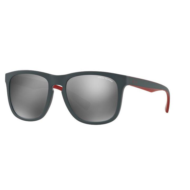 Armani Exchange Ax4058s 55mm Square Mirror Sunglasses, Women's, Natural