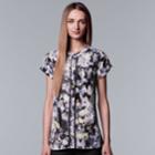 Women's Simply Vera Vera Wang Essential Popover Top, Size: Small, Green