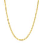 14k Gold Over Silver Curb Chain Necklace, Women's, Size: 24, Yellow
