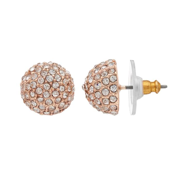 Simply Vera Vera Wang Simulated Crystal Fireball Stud Earrings, Women's, Pink