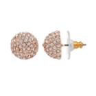Simply Vera Vera Wang Simulated Crystal Fireball Stud Earrings, Women's, Pink