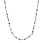 Stainless Steel Box Chain Necklace - Men, Size: 24, Grey