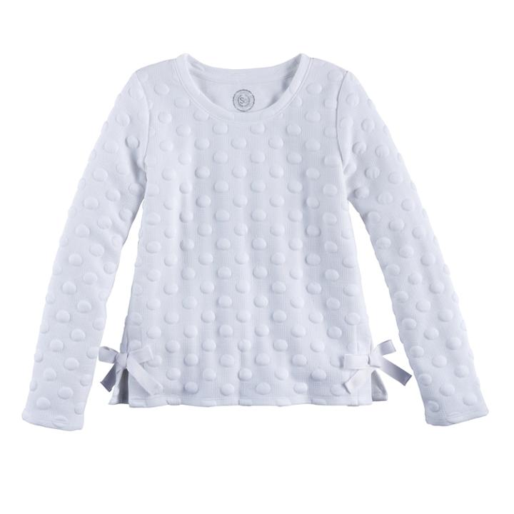 Girls 7-16 So&reg; Side Tie Sweatshirt, Size: 16, Natural