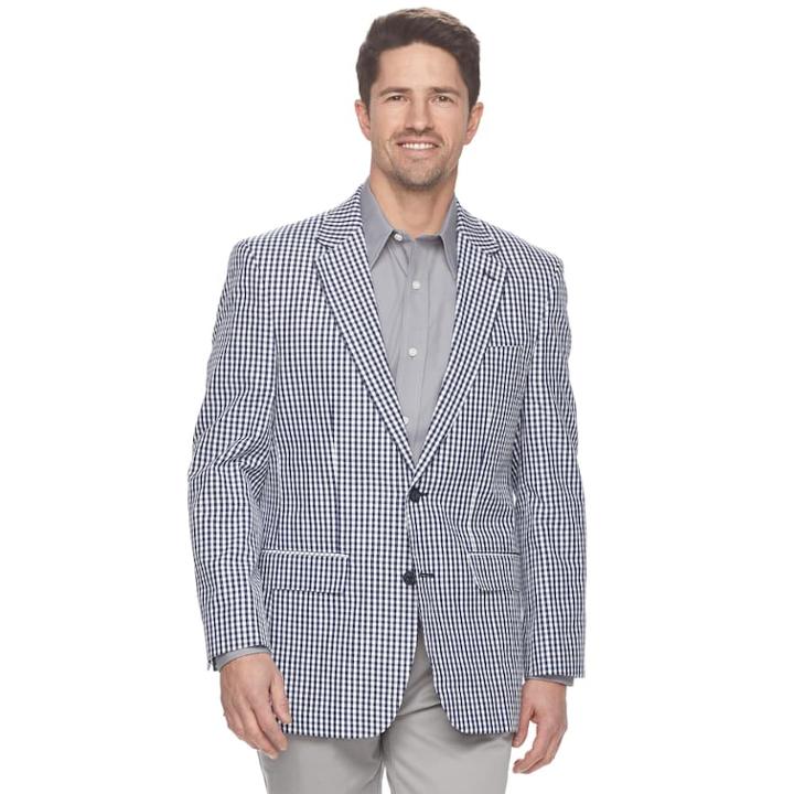 Men's Croft & Barrow&reg; Classic-fit Essential Classic-fit Sport Coat, Size: 46 - Regular, Blue
