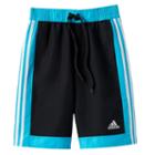 Boys 8-20 Adidas Iconic Board Shorts, Boy's, Size: M(10-12), Black